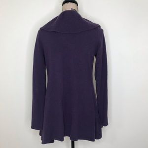 ply cashmere Sweaters - PLY CASHMERE Purple Cashmere Ruffle Cardigan (S) ply cashmere Sweaters - PLY CASHMERE Purple Cashmere Ruffle Cardigan (S)